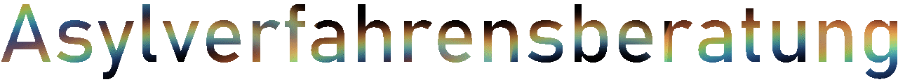 Dekorativer Schriftzug Asylverfahrensberatung